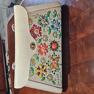 Vintage rare find Enid Collins Jewel Garden purse